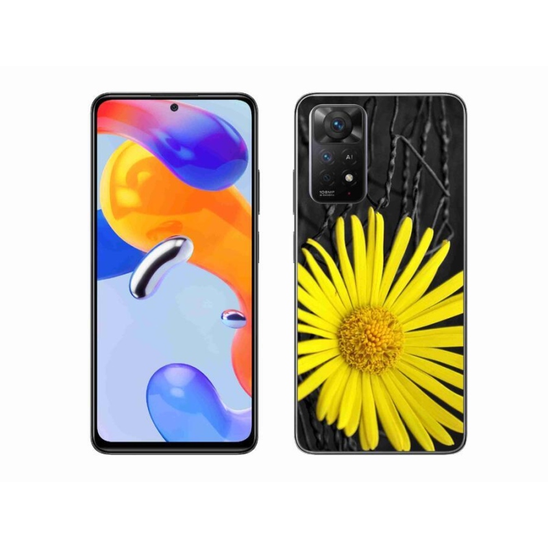 Gél borítás mmCase a Xiaomi Redmi Note 11 Pro 4G/5G számára - sárga virág