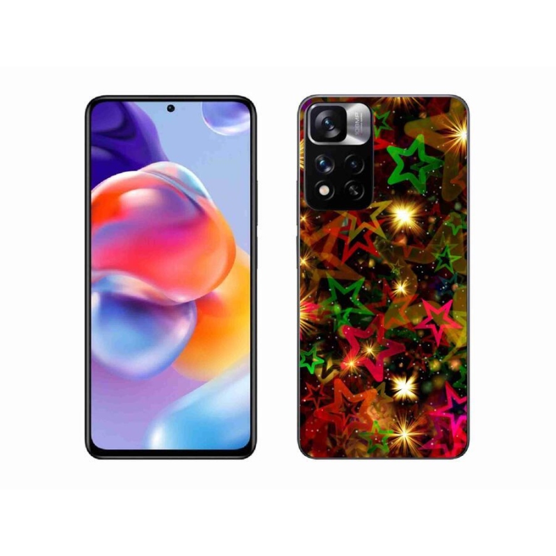 Gél borítás mmCase a Xiaomi Redmi Note 11 Pro+ 5G számára - színes csillagok