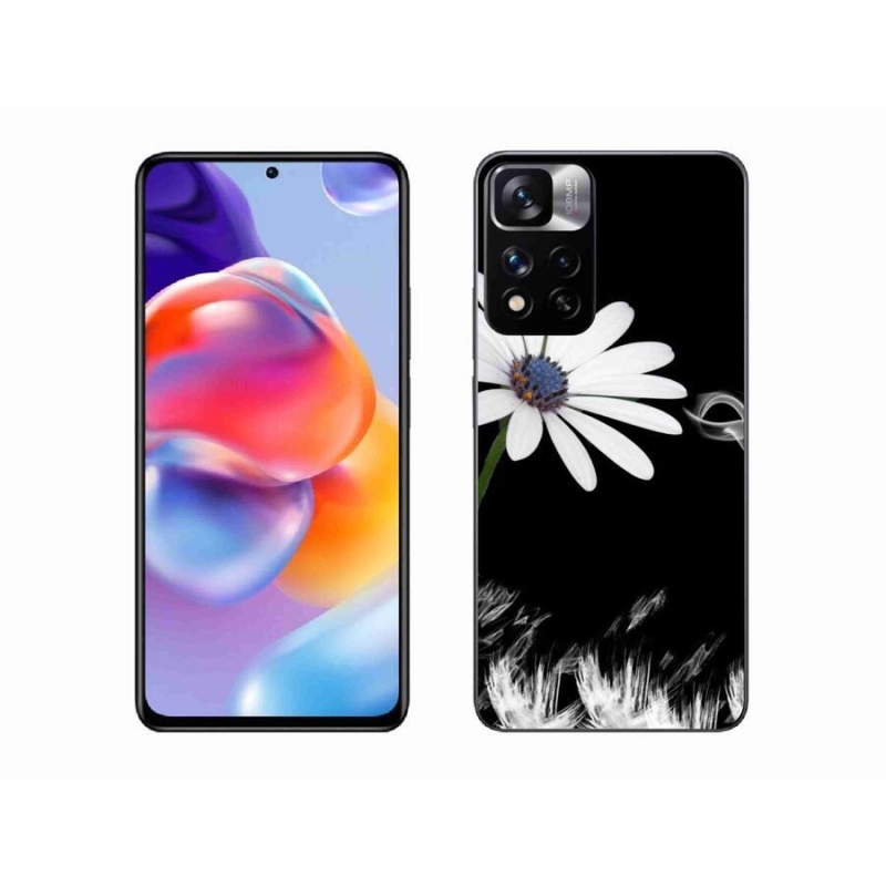 Gél borítás mmCase a Xiaomi Redmi Note 11 Pro+ 5G-hez - fehér virág