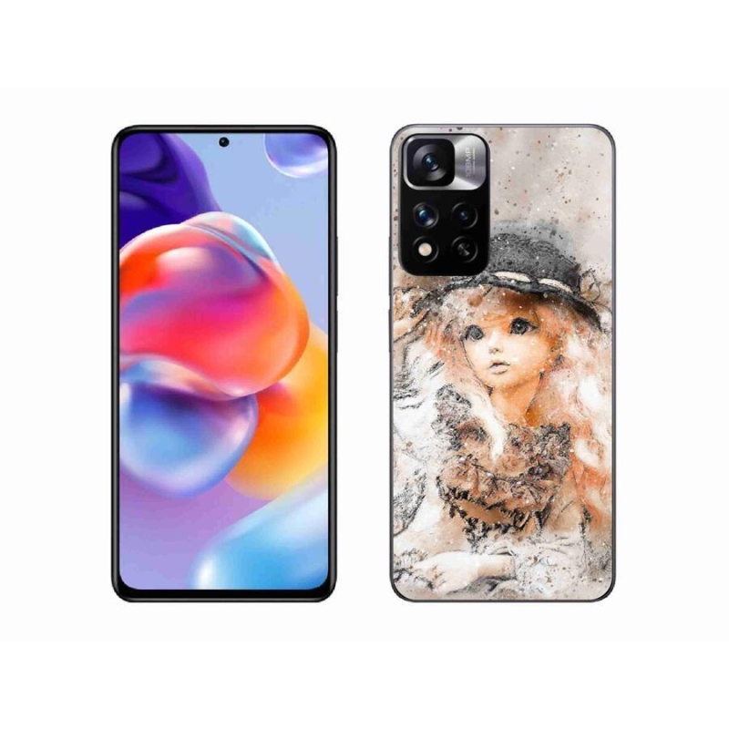 Gél borítás mmCase a Xiaomi Redmi Note 11 Pro+ 5G számára - kalapos lány