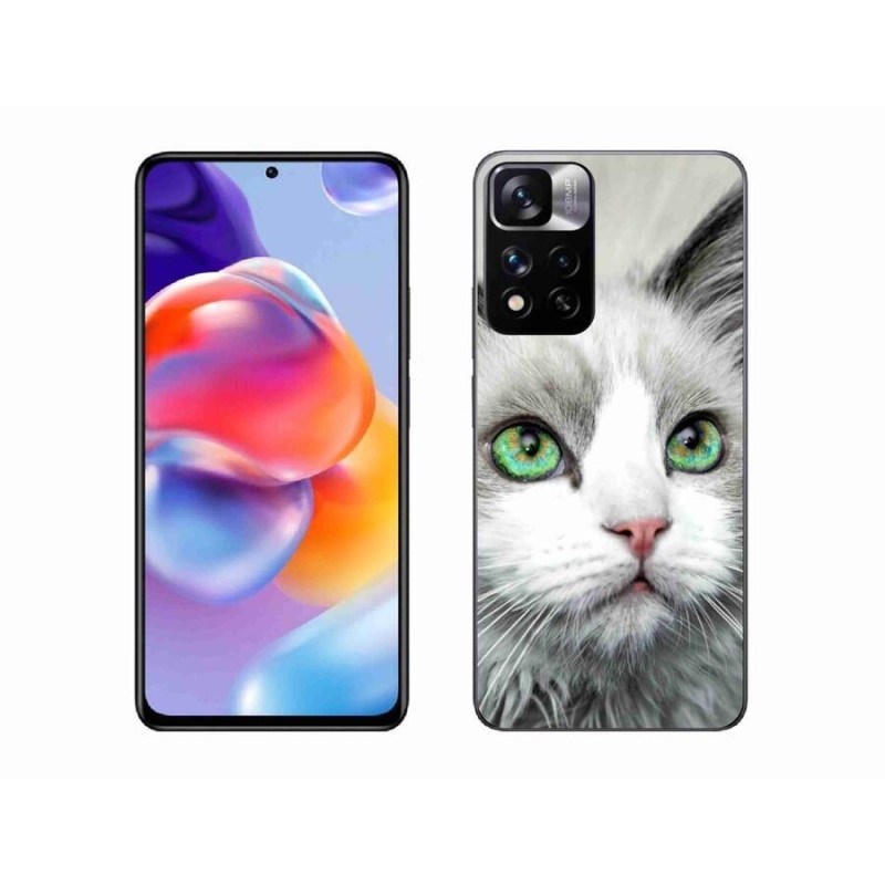 Gél borítás mmCase a Xiaomi Redmi Note 11 Pro+ 5G számára - macska nézet
