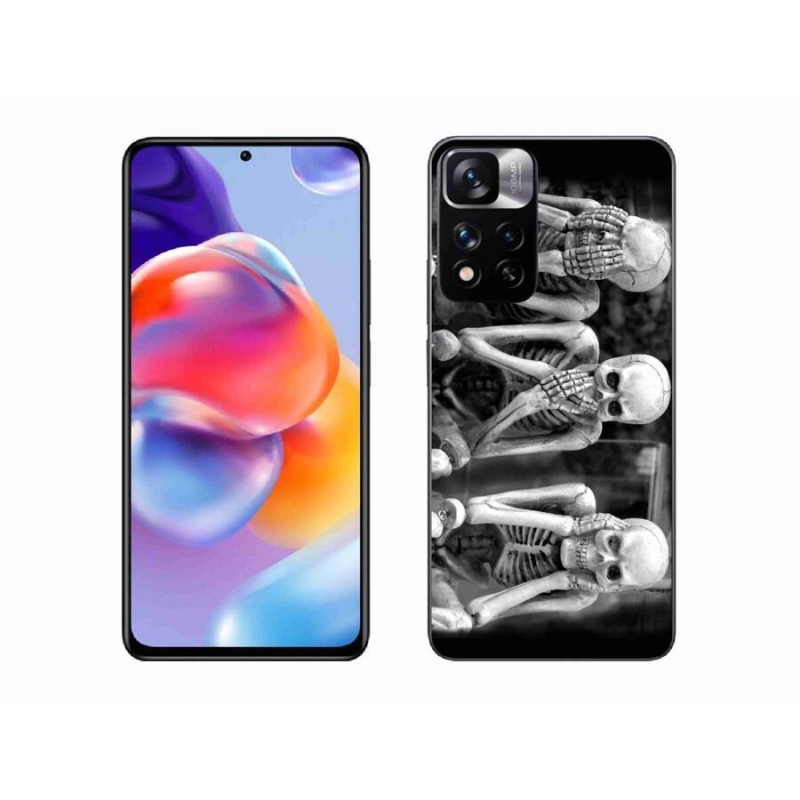 Gél borító mmCase a Xiaomi Redmi Note 11 Pro+ 5G - csontvázakhoz