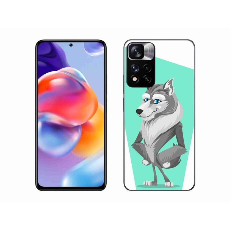 Gél borítás mmCase a Xiaomi Redmi Note 11 Pro+ 5G számára - rajzfilm farkas