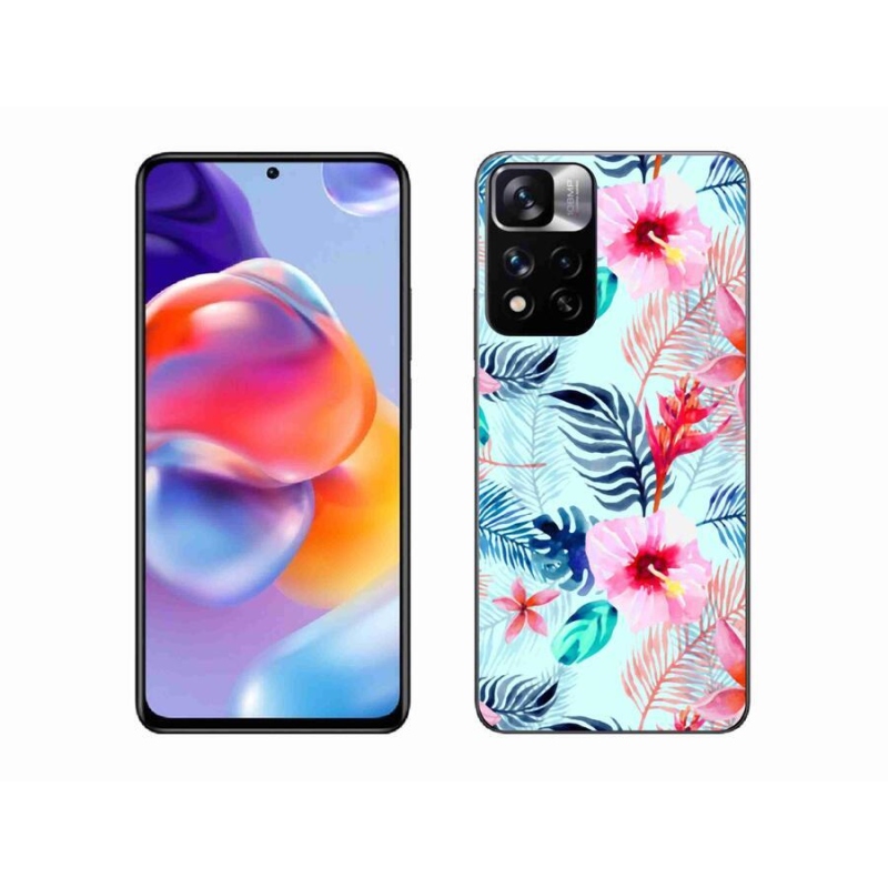 Gél borítás mmCase a Xiaomi Redmi Note 11 Pro+ 5G számára - virágok