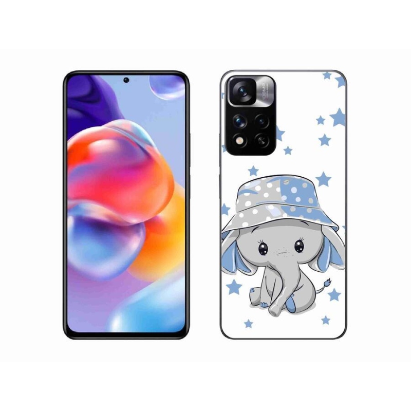 Gél borítás mmCase a Xiaomi Redmi Note 11 Pro+ 5G - kék elefánthoz