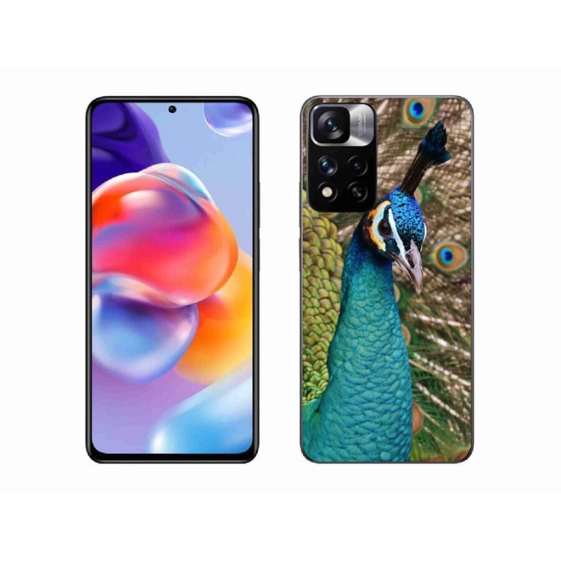 Gél borítás mmCase a Xiaomi Redmi Note 11 Pro+ 5G - páva - páva
