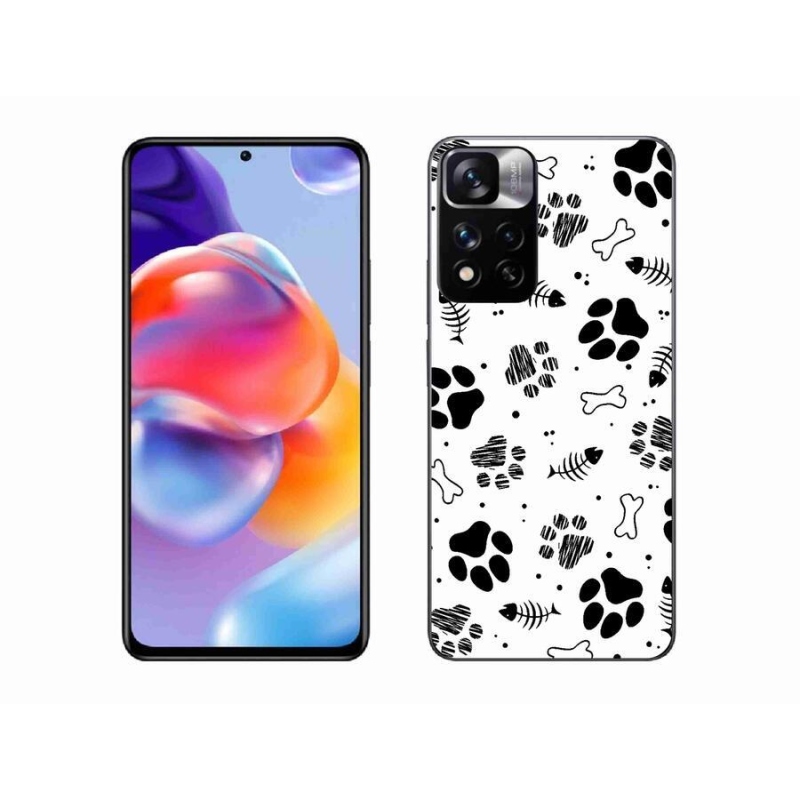 Gél borítás mmCase a Xiaomi Redmi Note 11 Pro+ 5G - kutyamancsok 1