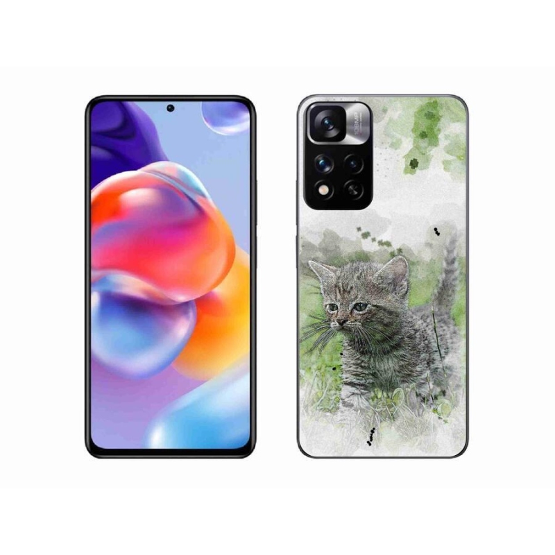 Gél borítás mmCase a Xiaomi Redmi Note 11 Pro+ 5G számára - aranyos cica 1