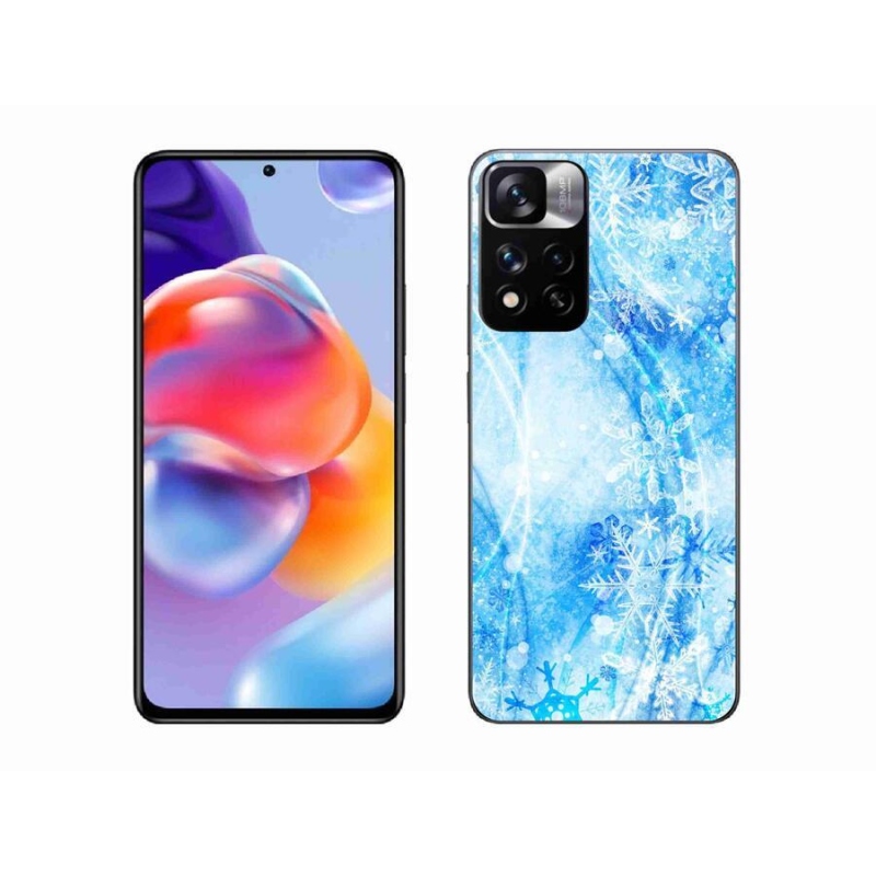Gél borítás mmCase a Xiaomi Redmi Note 11 Pro+ 5G számára - hópelyhek