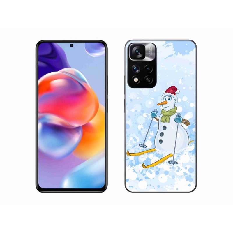 Gél borítás mmCase a Xiaomi Redmi Note 11 Pro+ 5G - hóemberhez