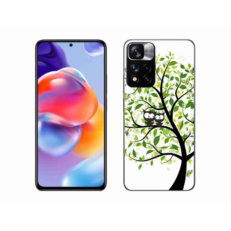 Gél borítás mmCase a Xiaomi Redmi Note 11 Pro+ 5G számára - baglyok a fán