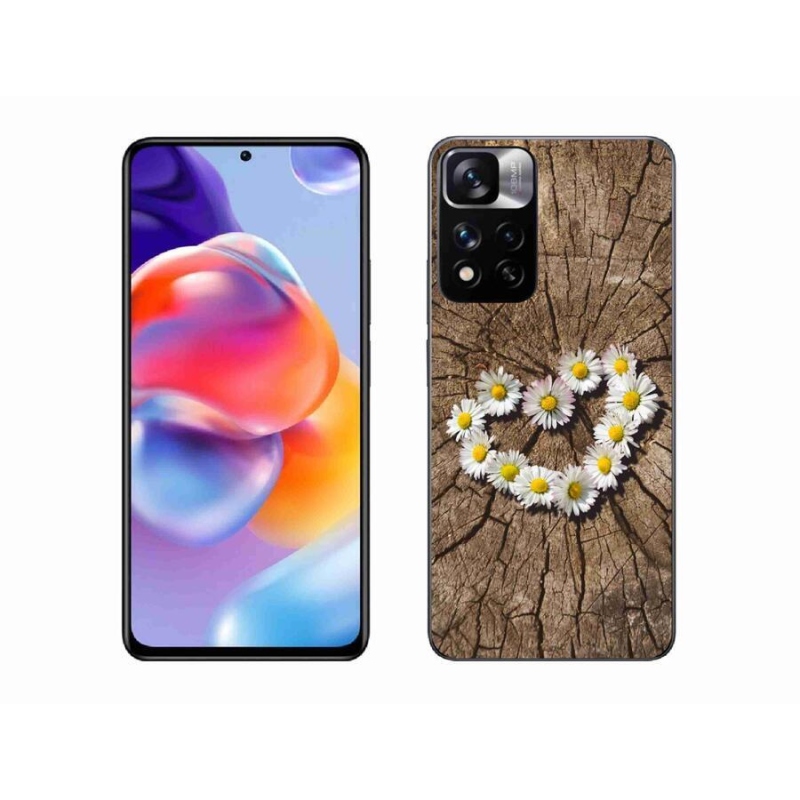 Gél borítás mmCase a Xiaomi Redmi Note 11 Pro+ 5G számára - százszorszépek szíve