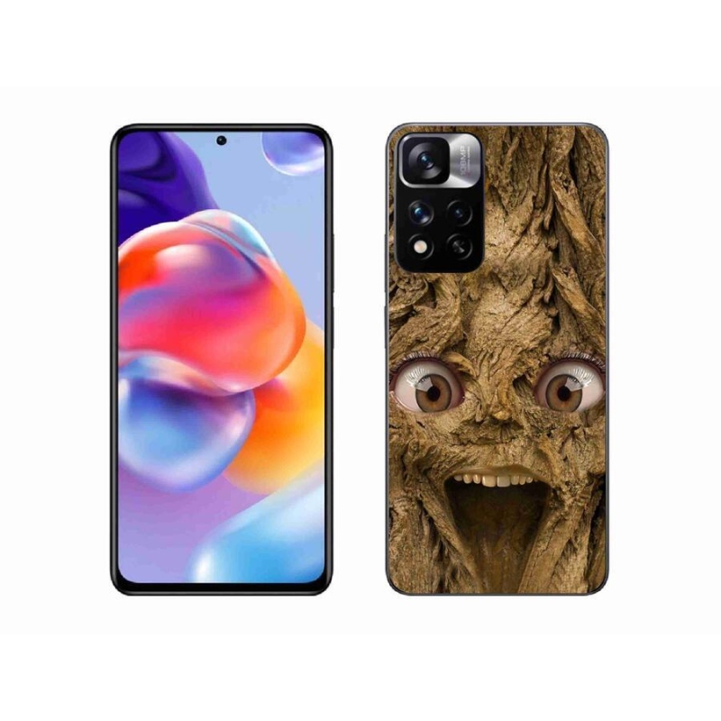 Gél borítás mmCase a Xiaomi Redmi Note 11 Pro+ 5G számára - vidám fa szemekkel