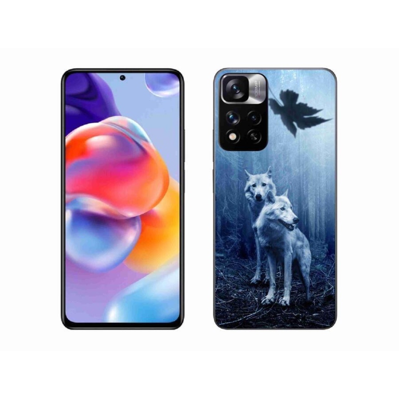 Gél borítás mmCase a Xiaomi Redmi Note 11 Pro+ 5G számára - farkasok az erdőben