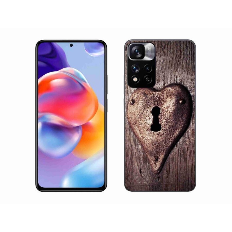 Gél borítás mmCase a Xiaomi Redmi Note 11 Pro+ 5G számára - szív alakú zár