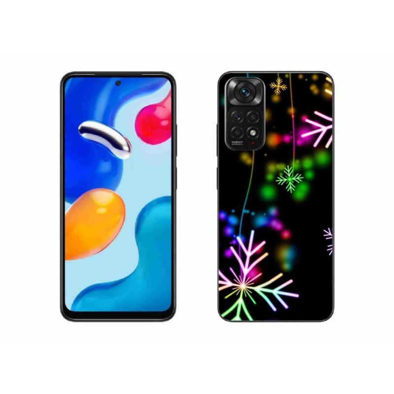 Gél borítás mmCase a Xiaomi Redmi Note 11S 4G-hez - színes pelyhekkel