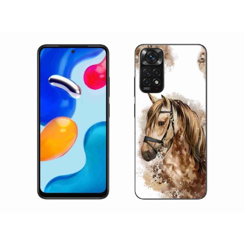 Gél borítás mmCase a Xiaomi Redmi Note 11S 4G-hez - barna rajzfilm ló
