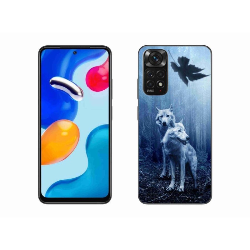 Gél borító mmCase a Xiaomi Redmi Note 11S 4G-hez - farkasok az erdőben