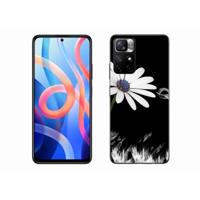Gél borítás mmCase a Xiaomi Redmi Note 11S 5G-hez - fehér virág