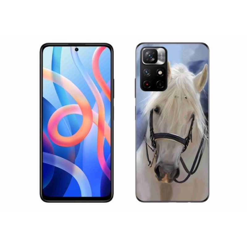 Gél borítás mmCase a Xiaomi Redmi Note 11S 5G-hez - fehér ló
