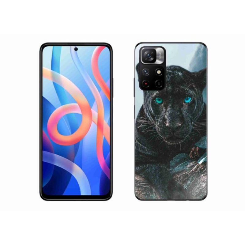 Gél borítás mmCase a Xiaomi Redmi Note 11S 5G-hez - fekete párduc