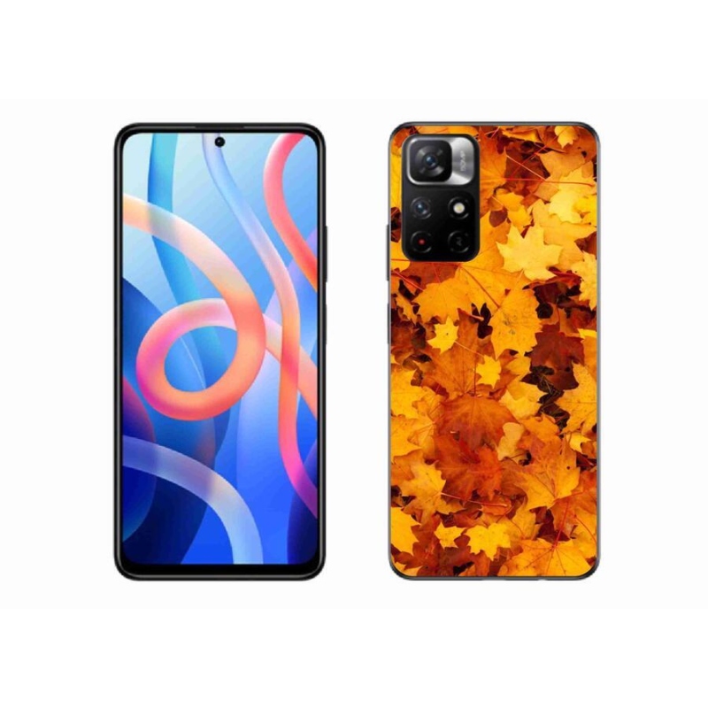 Gél borítás mmCase a Xiaomi Redmi Note 11S 5G számára - juharlevelek