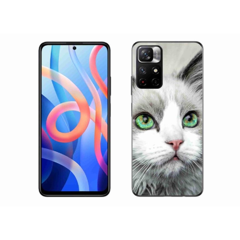 Gél borítás mmCase a Xiaomi Redmi Note 11S 5G számára - macska nézet
