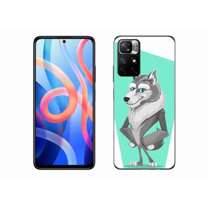 Gél borító mmCase a Xiaomi Redmi Note 11S 5G számára - rajzfilm farkas