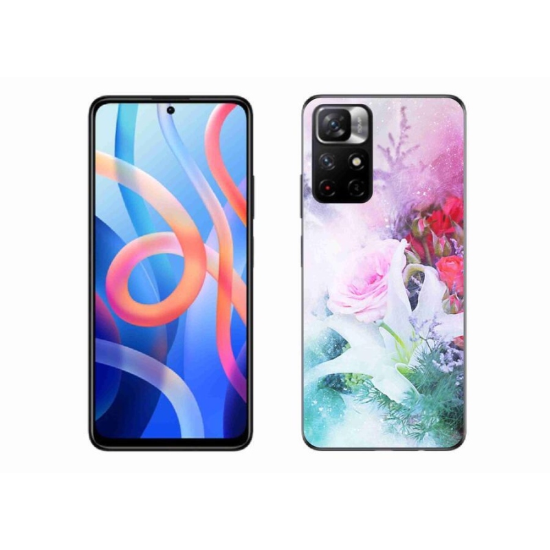 Gél borító mmCase a Xiaomi Redmi Note 11S 5G-hez - virágok 4