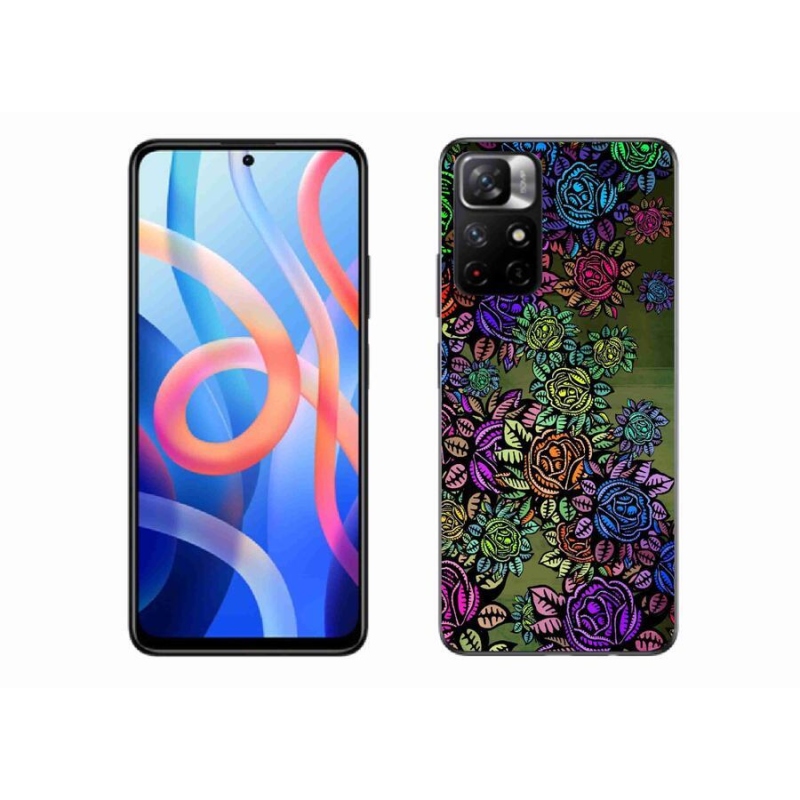 Gél borító mmCase a Xiaomi Redmi Note 11S 5G számára - virágok 6