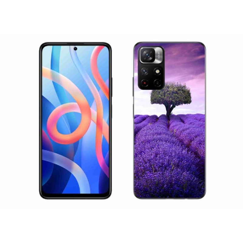 Gél borítás mmCase a Xiaomi Redmi Note 11S 5G-hez - levendula réten