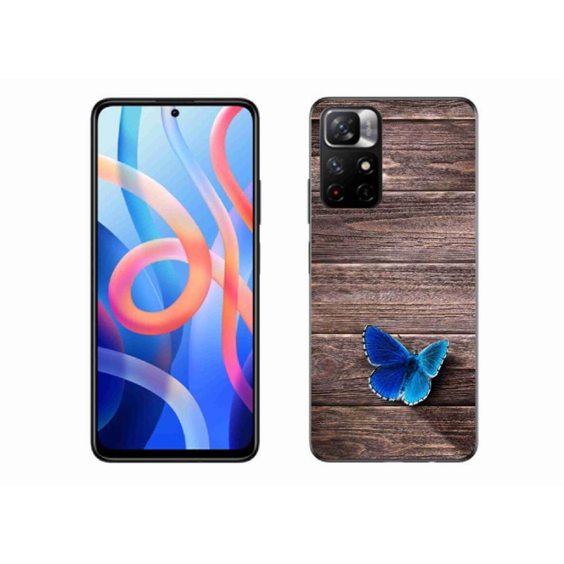 Gél borítás mmCase a Xiaomi Redmi Note 11S 5G-hez - kék pillangó 1