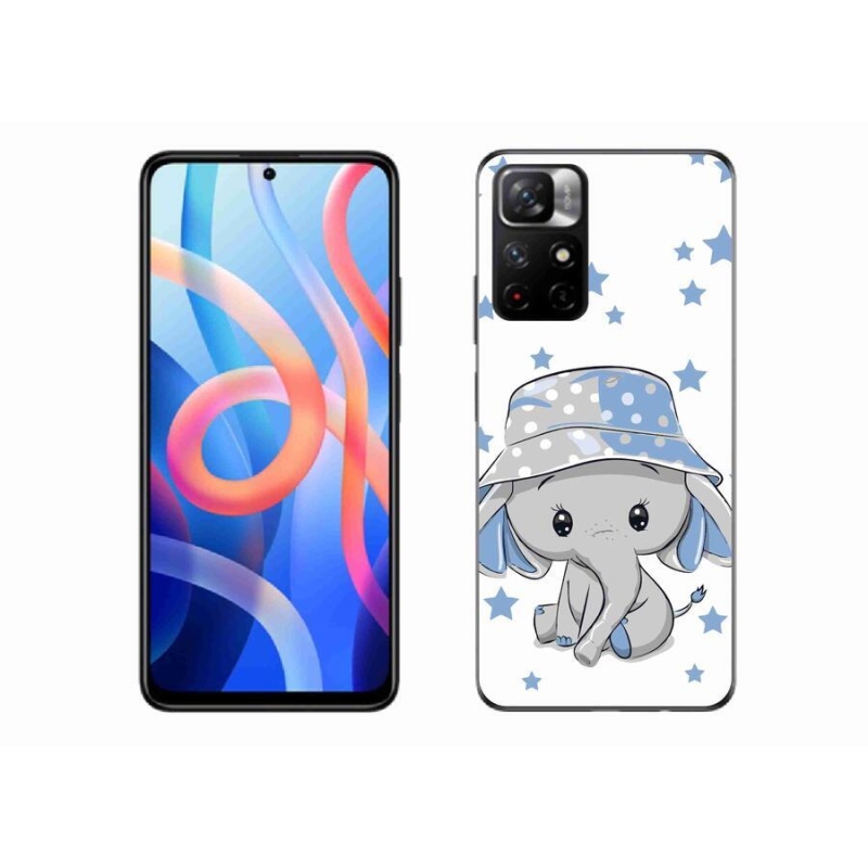 Gél borítás mmCase a Xiaomi Redmi Note 11S 5G-hez - kék elefánt