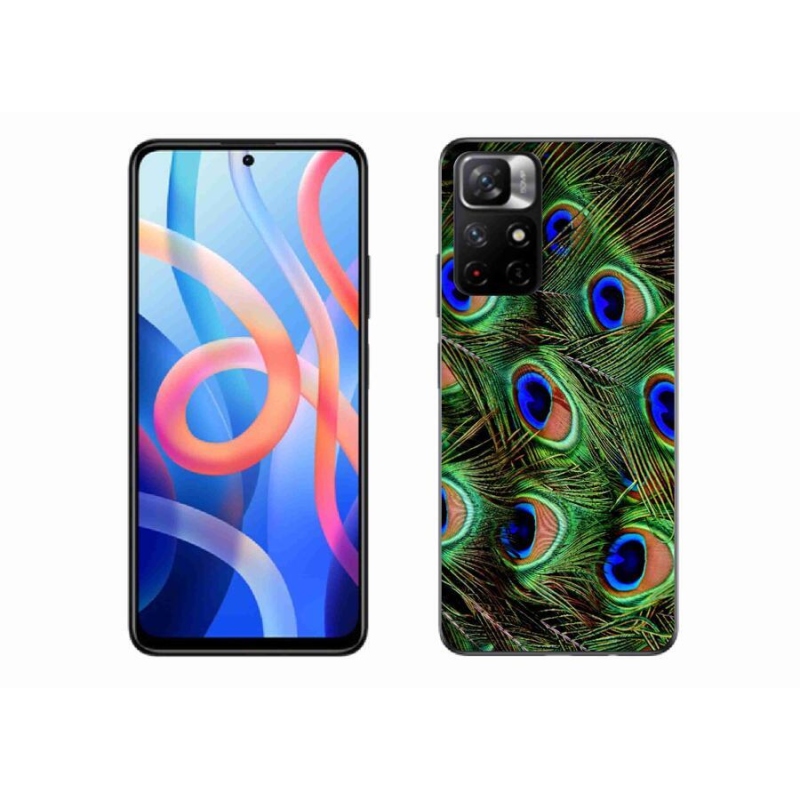 Gél borítás mmCase a Xiaomi Redmi Note 11S 5G-hez - pávatoll