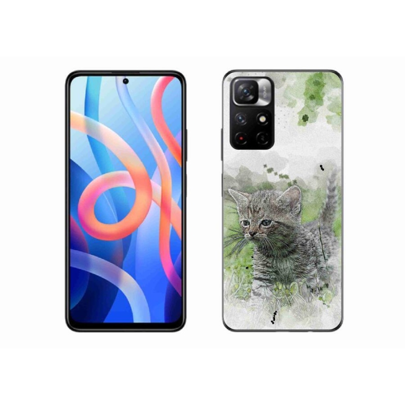 Gél borító mmCase a Xiaomi Redmi Note 11S 5G számára - aranyos cica 1