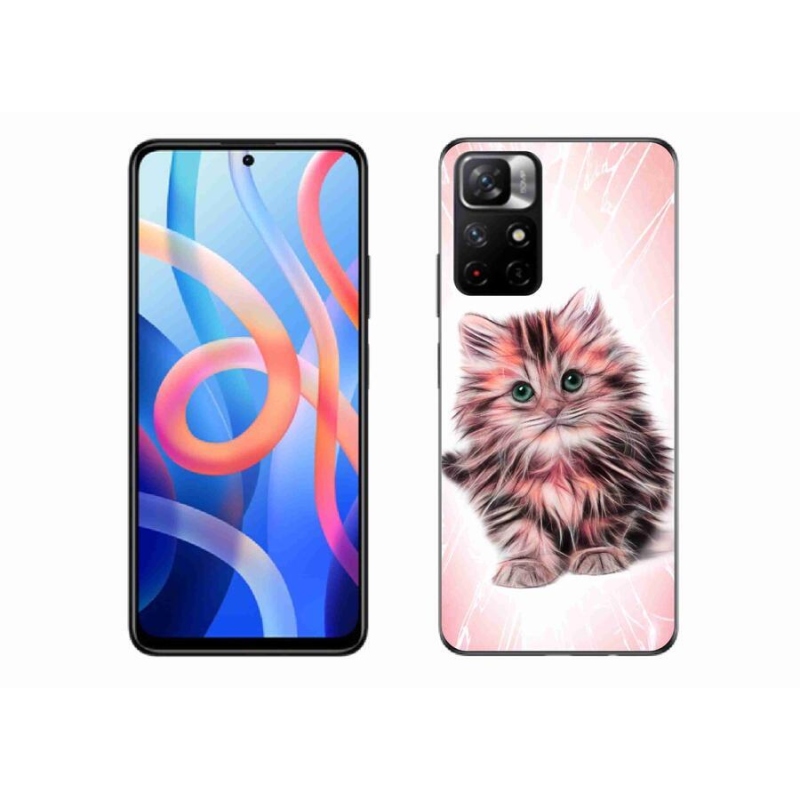 Gél borító mmCase a Xiaomi Redmi Note 11S 5G számára - aranyos cica