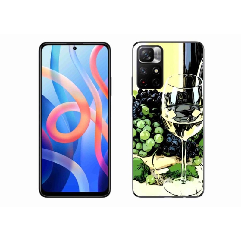 Gél borítás mmCase a Xiaomi Redmi Note 11S 5G számára - pohár bor