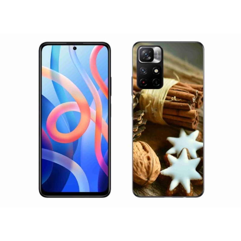 Gél borítás mmCase a Xiaomi Redmi Note 11S 5G számára - fahéj és mézeskalács