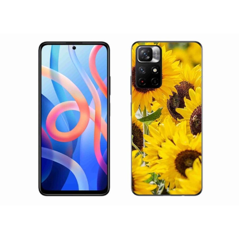 Gél borítás mmCase a Xiaomi Redmi Note 11S 5G-hez - Napraforgó