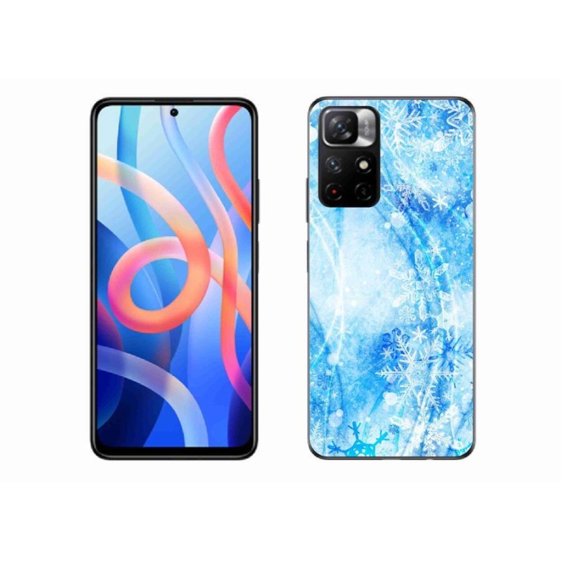 Gél borítás mmCase a Xiaomi Redmi Note 11S 5G-hez - hópelyhek