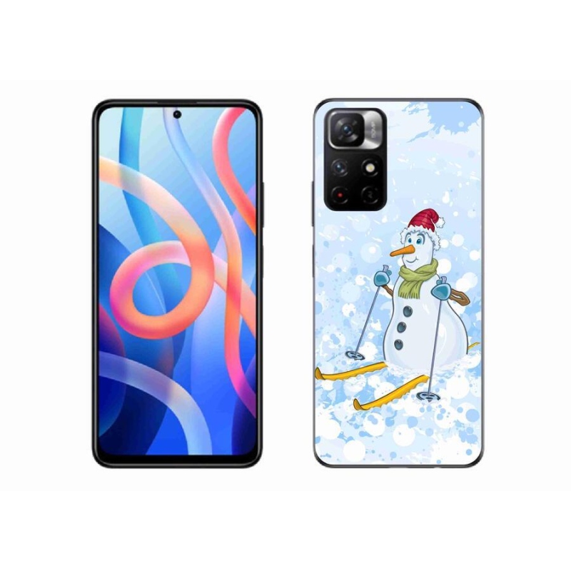 Gél borító mmCase a Xiaomi Redmi Note 11S 5G-hez - hóember