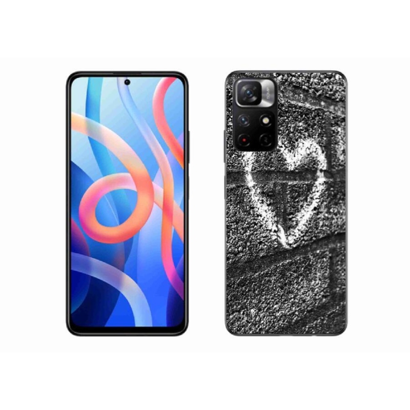 Gél borítás mmCase a Xiaomi Redmi Note 11S 5G-hez - szív a falon