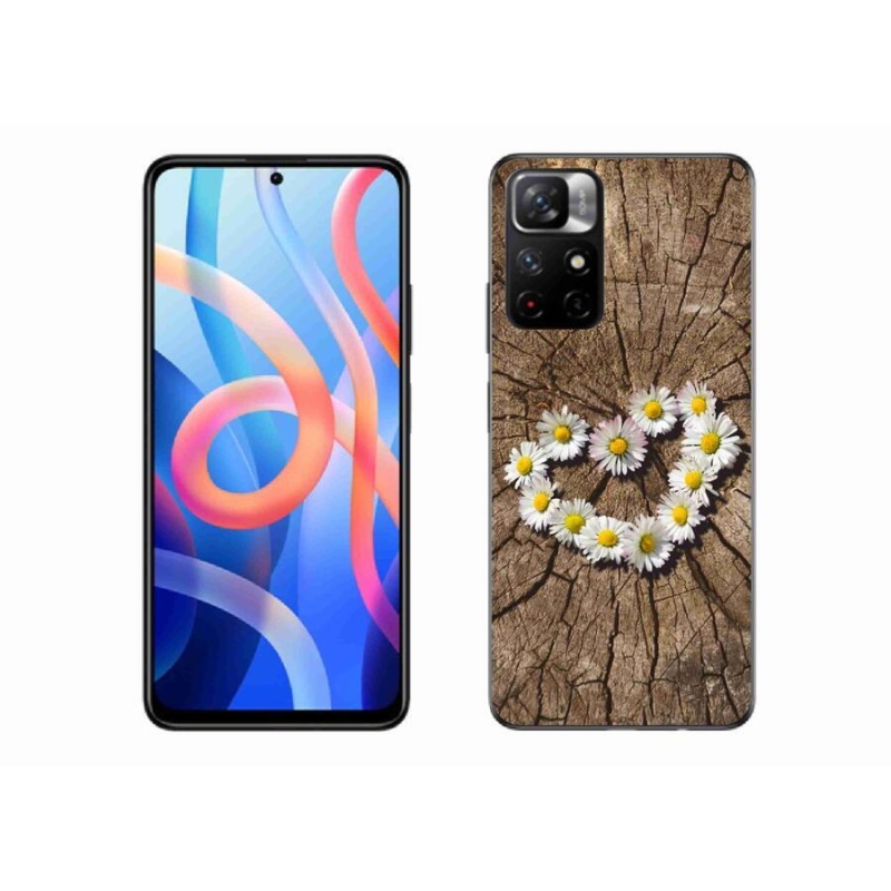 Gél borító mmCase a Xiaomi Redmi Note 11S 5G-hez - százszorszépek szíve
