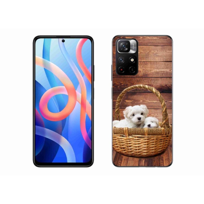 Gél borítás mmCase a Xiaomi Redmi Note 11S 5G számára - kölyökkutyák