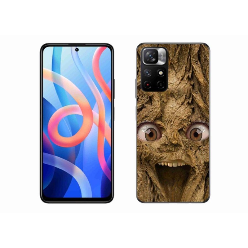 Gél borító mmCase a Xiaomi Redmi Note 11S 5G számára - vidám fa szemekkel