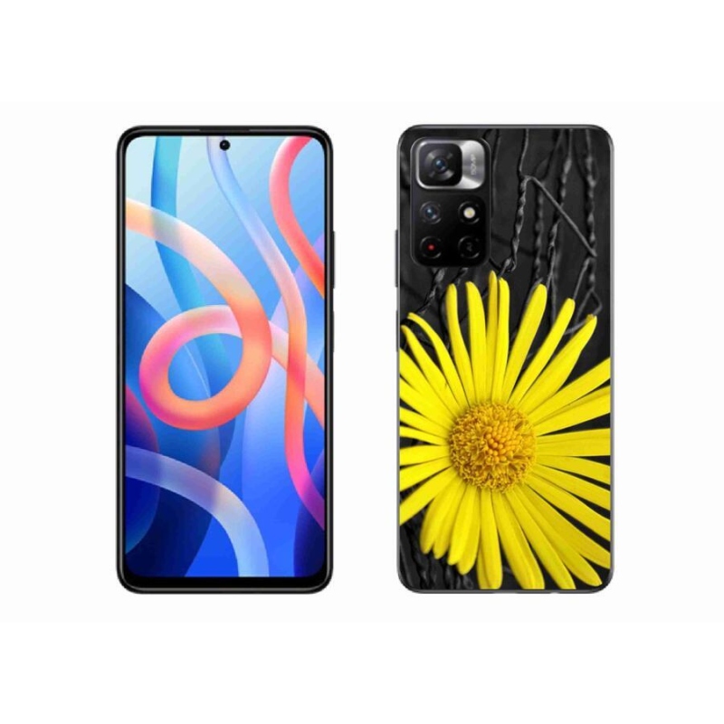 Gél borítás mmCase a Xiaomi Redmi Note 11S 5G-hez - sárga virág