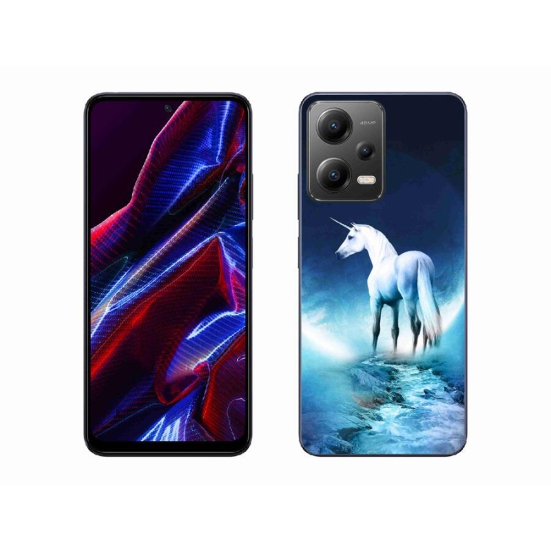 Gél borítás mmCase a Xiaomi Redmi Note 12 5G számára - fehér egyszarvú