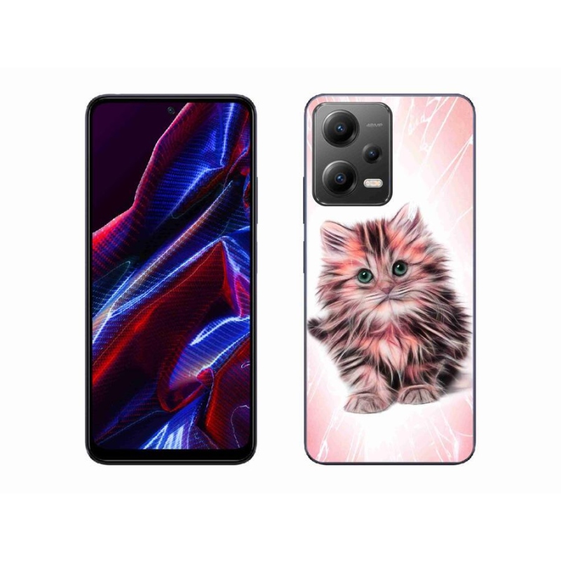 Gél borítás mmCase a Xiaomi Redmi Note 12 5G számára - aranyos cica
