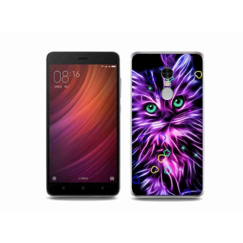 Gél borító mmCase a Xiaomi Redmi Note 4 készülékhez - absztrakt macska