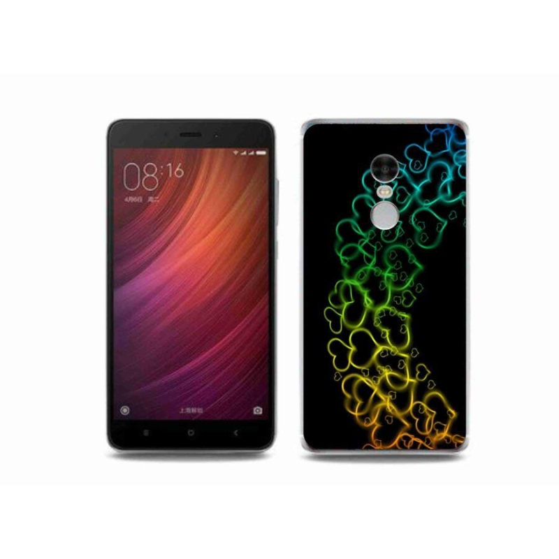 Gél borítás mmCase a Xiaomi Redmi Note 4 készülékhez - színes szívek